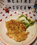 Bacalhau com Natas com crosta de Broa