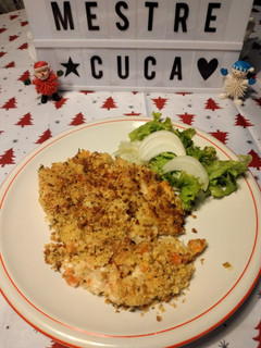 Foto de Bacalhau com Natas com crosta de Broa