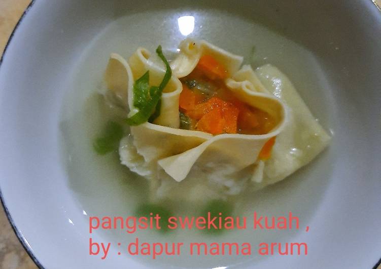 Pangsit swekiau kuah