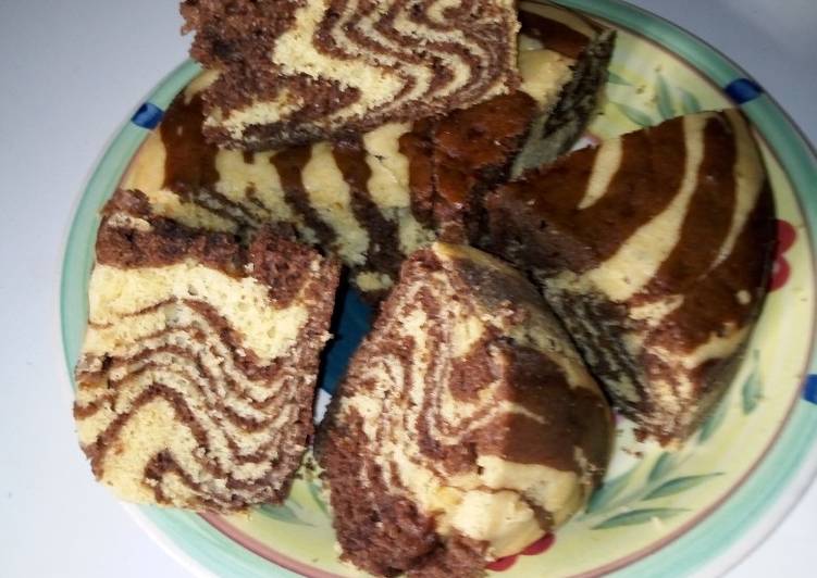 Simple Way to Prepare Great Chocolate cake with zebra strips Cooking Basics for Newbies