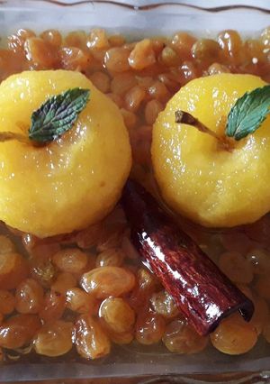 صورة لوصفة طاجين حلو بالتفاح