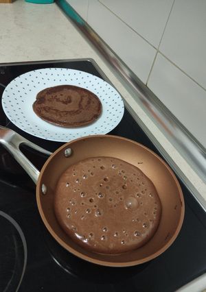 Una foto de Tortitas de cacao puro y queso crema