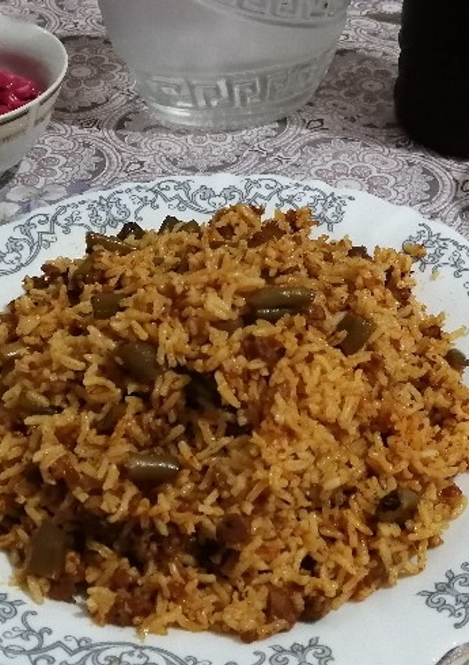 عکسی از دستور لوبیاپلو