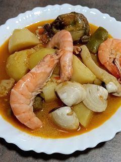Una foto de Patatas a la marinera