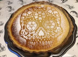 Une photo de Tarte « skull » au cédrat et miel (pâte brisée au cédrat)