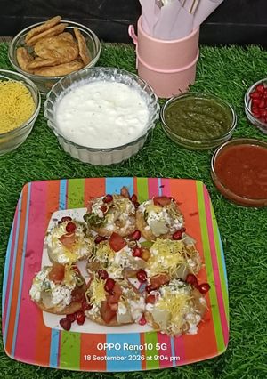 दही आलू चाट रेसिपी मुख्य फोटो