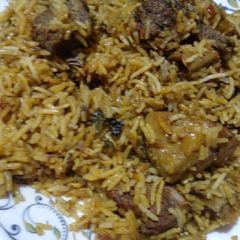 A picture of Beef biryani.