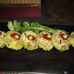 A picture of Fresh green peas kabab.