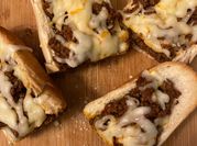 A picture of stuffed french bread
