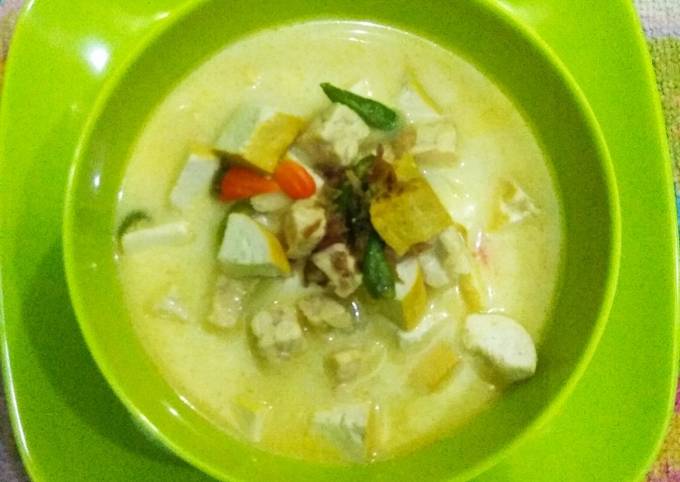 Resep: Sayur santan tahu + tempe Anti Gagal