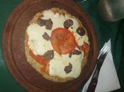 Una foto de pizza de avena