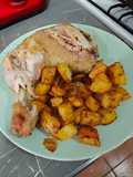 Pollo con papas al horno