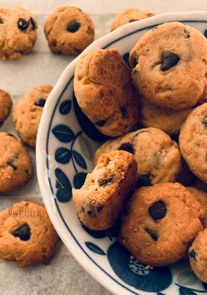 A picture of One Bite Chocolate Chip Cookies.
