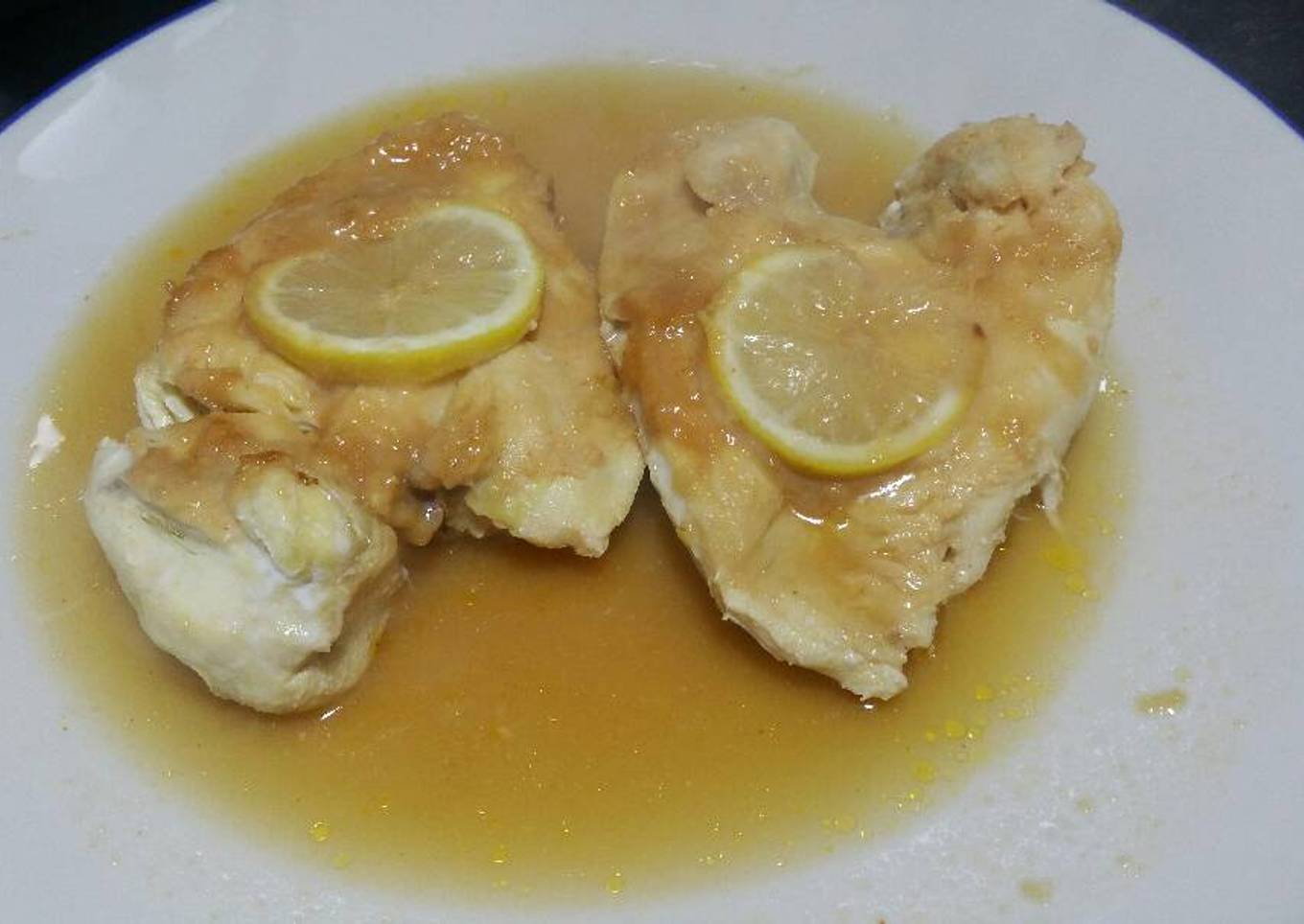 Pechuga de pollo con miso y jengibre