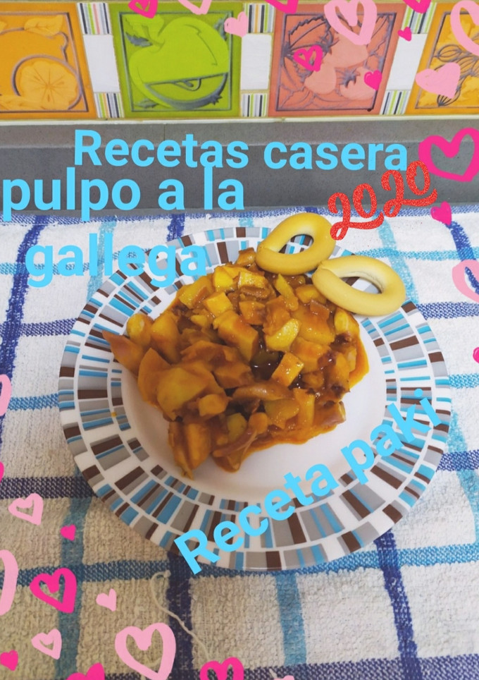 Una foto de Pulpo a la gallega a mi manera casera 🍽 🌺🌹