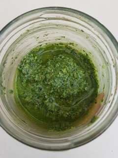 Una foto de Pesto de cilantro con el toque mexicano al estilo de LuzMa