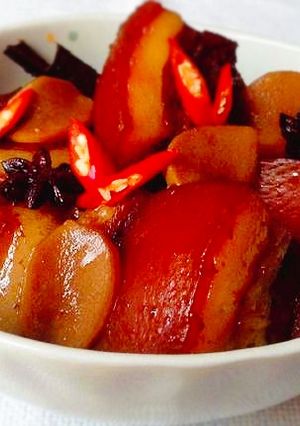 Hình của món Thịt kho rệu.
