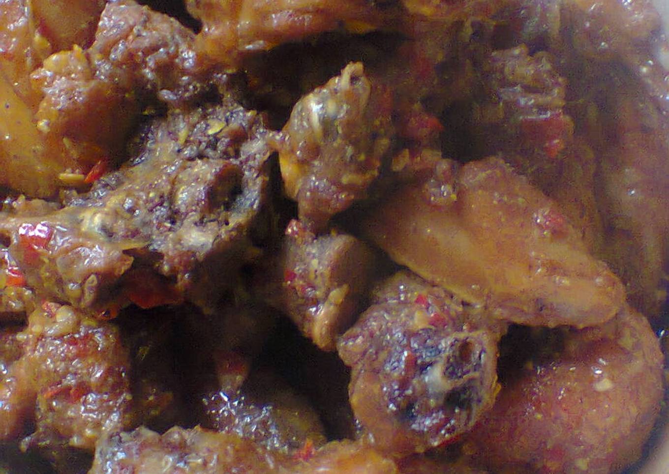 Balado ayam kampung