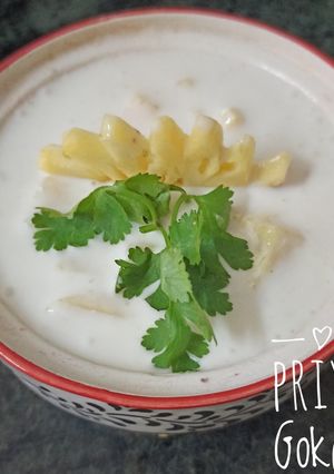 A picture of Pineapple Raita.