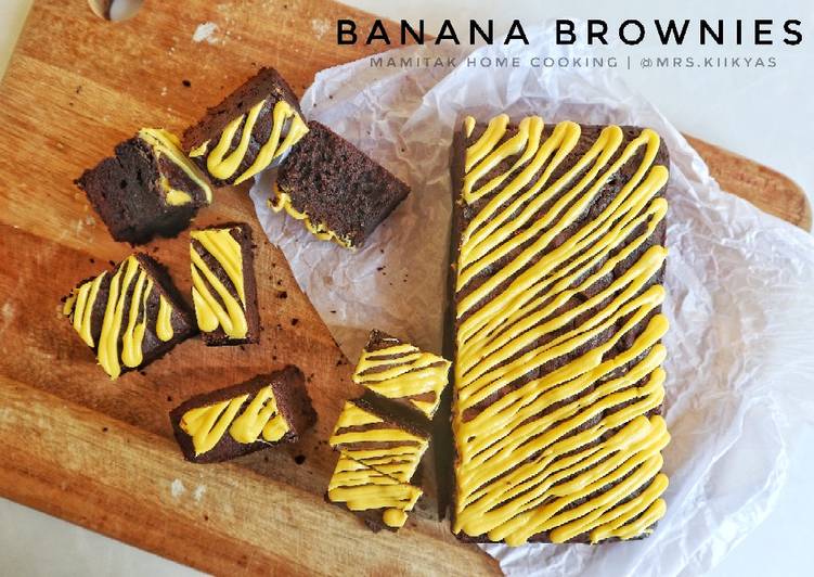 Cara Bikin Banana brownies panggang enak dan mudah