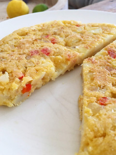 Una foto de Tortilla de patata vegana