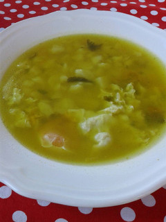Una foto de Caldo de cilantro