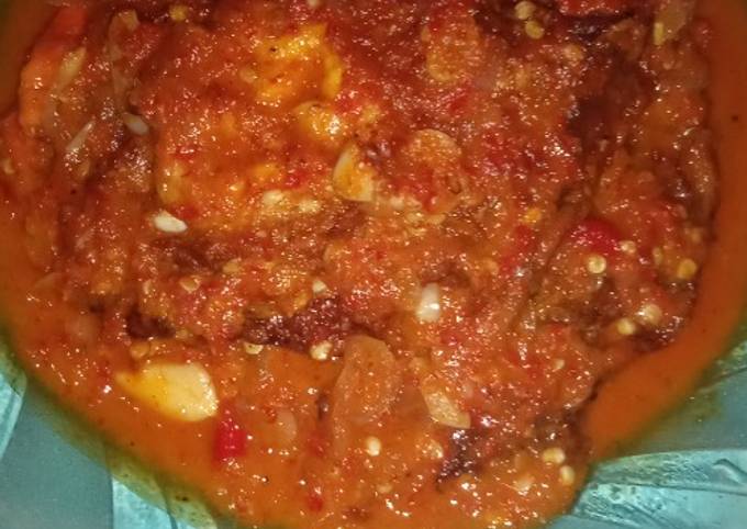Resep Telor Ceplok Balado Resep Telor Ceplok Balado
