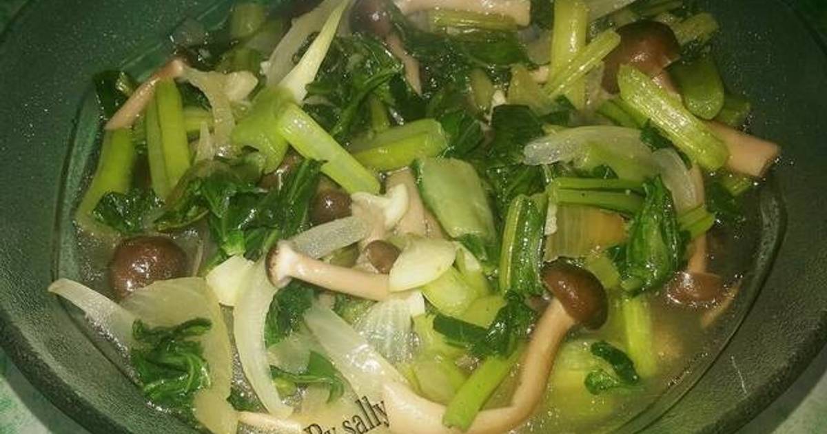 38 Resep Tumis Jamur Shimeji Dan Sawi Enak Dan Mudah Cookpad