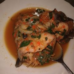 A picture of Catfish pepper soup.