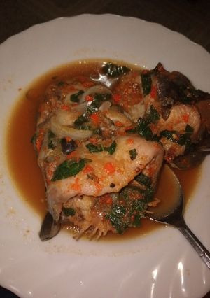 A picture of Catfish pepper soup.
