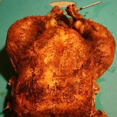 A picture of Savory Rubbed Roast Chicken.