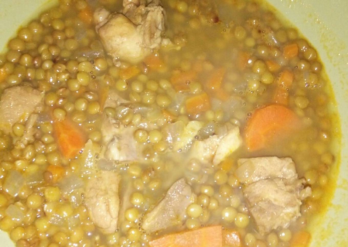 Lentejas con contramuslo 💚