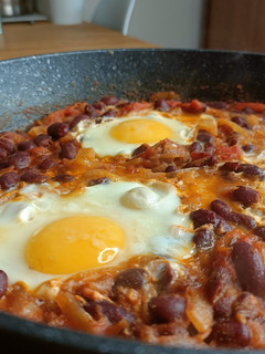 A picture of 🍲Chakchouka with Red Beans.