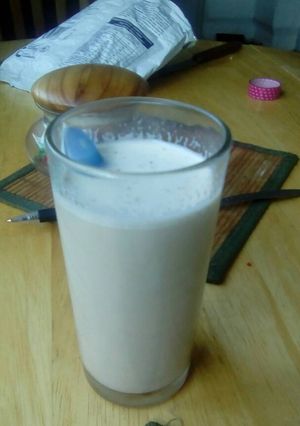 Una foto de Leche con café tipo frapé