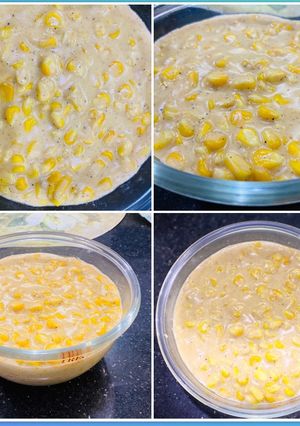 A picture of Creamy cheese corn.