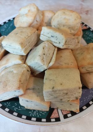Una foto de Scones de orégano y queso