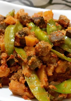 Foto resep Sambal goreng kentang, hati sapi dan kapri