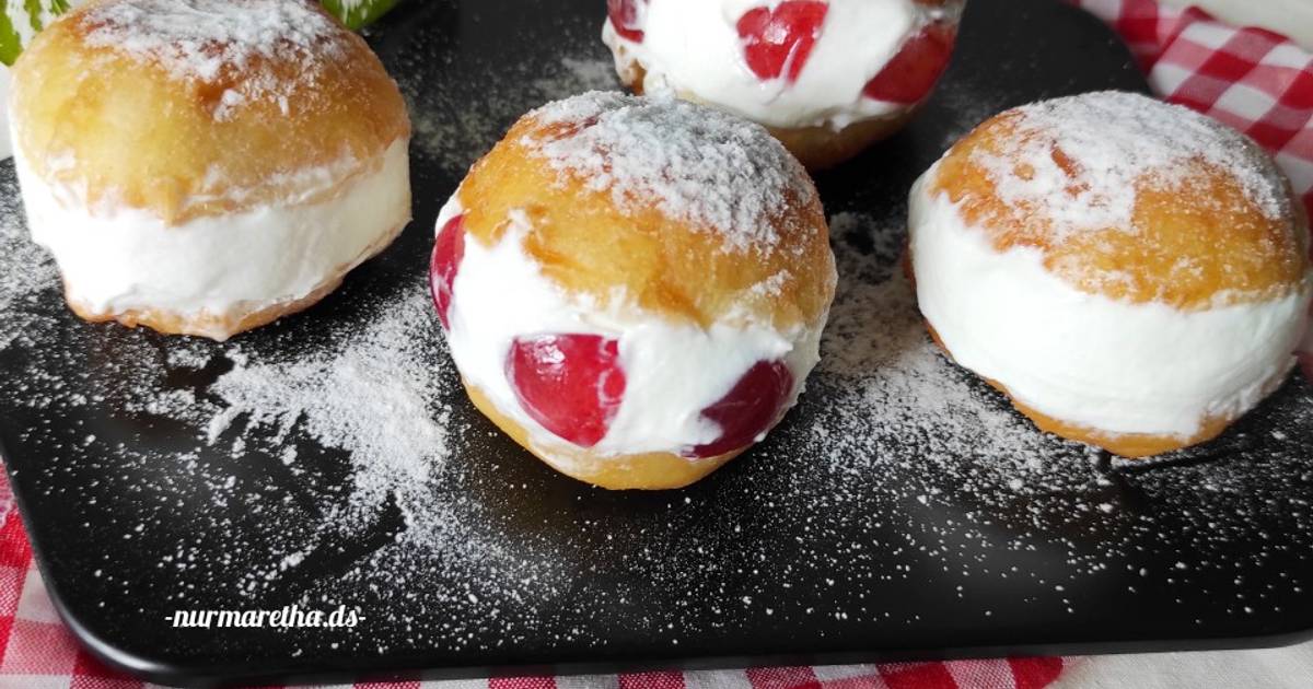 Resep 47. Korean Milk Cream Donuts (Metode Autolisis) oleh nurmaretha