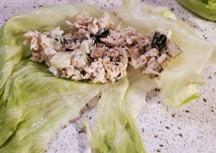 Steps to Cook Super Quick My Chicken Cucumber Lettuce Wraps