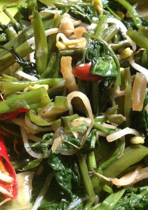 Foto resep Cah kangkung toge