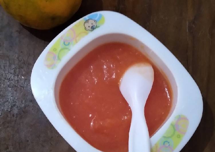 Puree Pepaya Jeruk Snack MPasi 6+