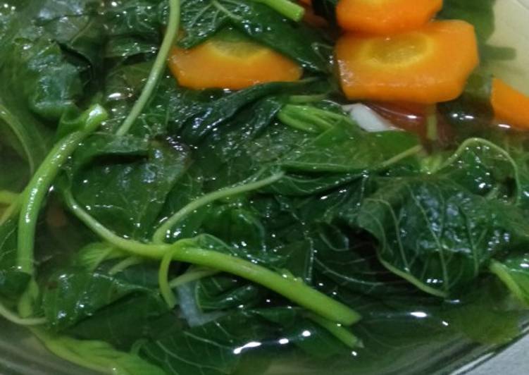 Resep Sayur bening bayam kunci, Sempurna