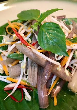 Hình của món Gỏi bông súng.
