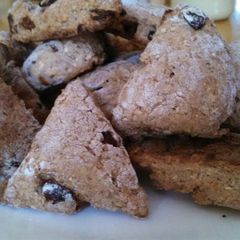 A picture of Medjool Date-Cranberry Spelt Scone.