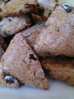 A picture of Medjool Date-Cranberry Spelt Scone.