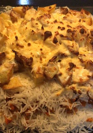 صورة لوصفة صينية الرز بالجبن 🧀👌🏻