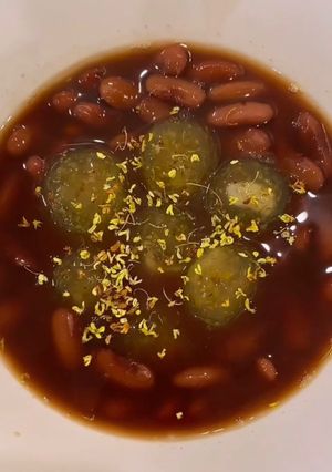 Hình của món Chè đậu đỏ trân châu quế hoa (chè thoát ế 😝).