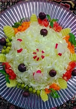 عکسی از دستور سالاد کلم