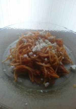 Una foto de Spaghetti "rayos, olvidé que es cuaresma"