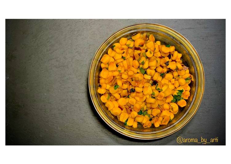 Simple Way to Prepare Homemade Sweet corn salad   #Vegan  #Budgetbasics #easy #healthy #quick #storecupboardcooking #lunchideas